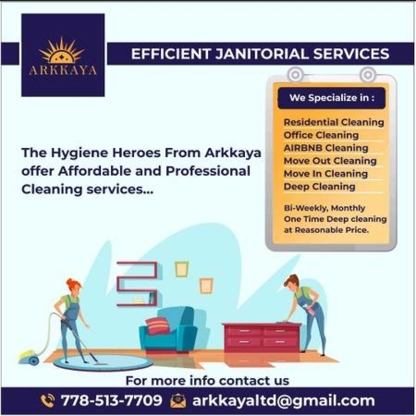View Arkkaya Cleaning Services’s Maple Ridge profile
