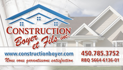 Construction Boyer Et Fils - Entrepreneurs en construction