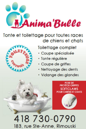 Anima'Bulle - Services pour animaux de compagnie