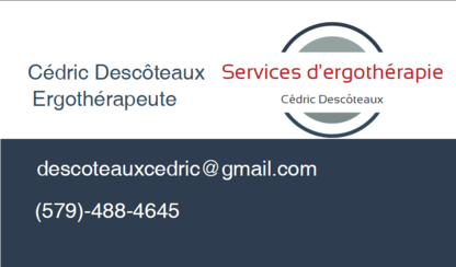 Services d'ergothérapie Cedric Descoteaux - Occupational Therapists