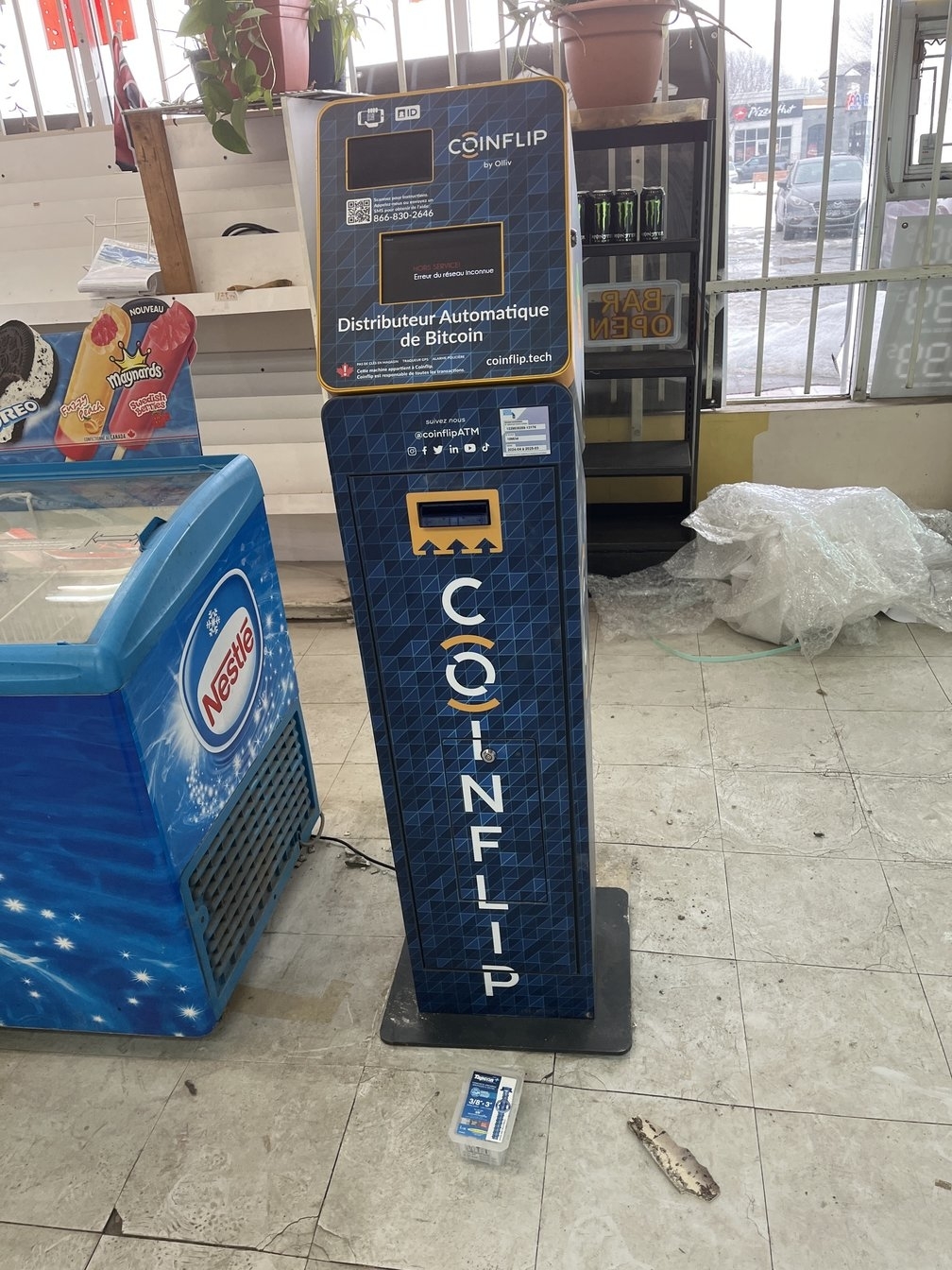 CoinFlip Bitcoin ATM - Depanneur Le Mini Marche Rapide (Montreal) - Banques