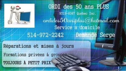 Ordi des 50 ans Plus - Formation en informatique