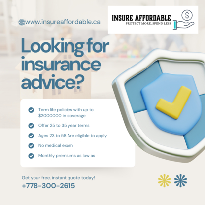 Insure Affordable -Supervisa Insurance, Mortgage Insurance, Life Insurance - Assurance