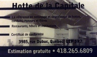 Hottes de la Capitale - Chemical & Pressure Cleaning Systems