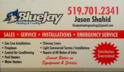 Blue Jay Heating & Cooling - Systèmes et accessoires de climatisation