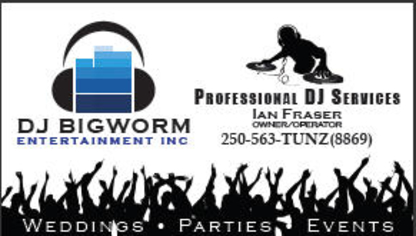 DJ Bigworm Entertainment Inc - Dj et discothèques mobiles