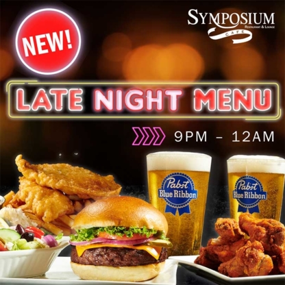 Symposium Café Restaurant & Lounge - Aurora - Burger Restaurants