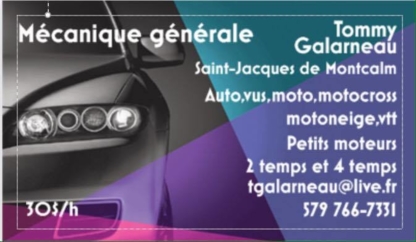 Mécanique Générale Tommy Galarneau - Auto Repair Garages
