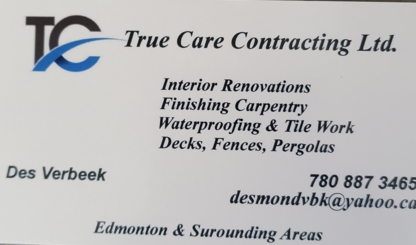View True Care Contracting’s Edmonton profile
