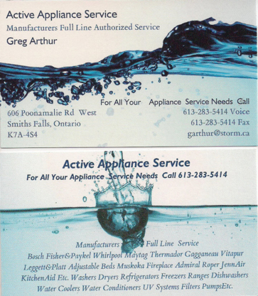 Active Appliance & Electronic Service - Appliance Repair & Service