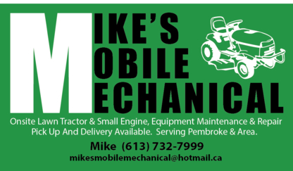 Mike's Mobile Mechanical & Small Engine Repair - Télécommunication sans-fil