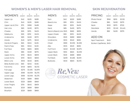 ReNew Cosmetic Laser - Laser Hair Removal