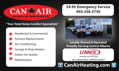 Can-Air Heating & Air Conditioning Ltd - Furnaces