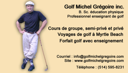 Golf Michel Grégoire - Cours de golf