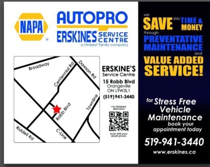 NAPA AUTOPRO - Erskine's Service Centre - Car Repair & Service