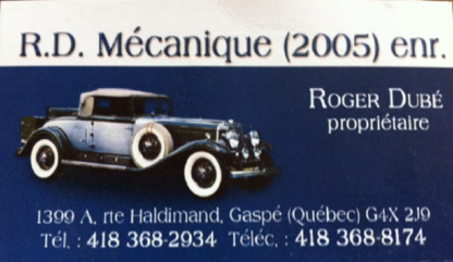 R.D. Mécanique 2005 - Garages de réparation d'auto