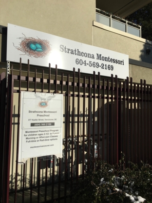 Strathcona Montessori Preschool - Garderies