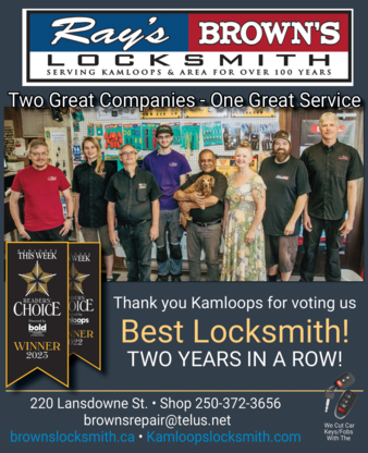 Browns/Rays Locksmith Lock And Key - Locksmiths & Locks