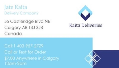 Kaita Deliveries - Livraison de repas et de boissons alcoolisées