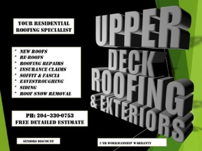 Upper Deck Roofing & Exteriors - Terrasses
