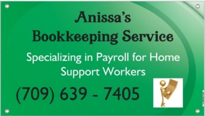 Voir le profil de Anissa's Bookkeeping Service - Corner Brook