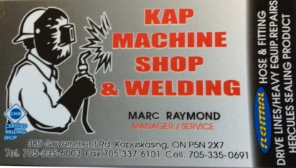 View Kap Machine Shop & Welding Ltd’s Kapuskasing profile