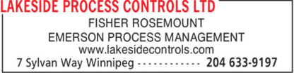 Lakeside Process Controls Ltd - Controls, Control Systems & Regulators