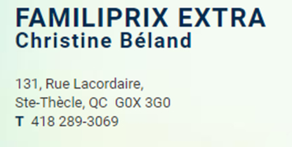 Voir le profil de Familiprix Christine Béland (Pharmacie affiliée) - Saint-Adelphe-de-Champlain