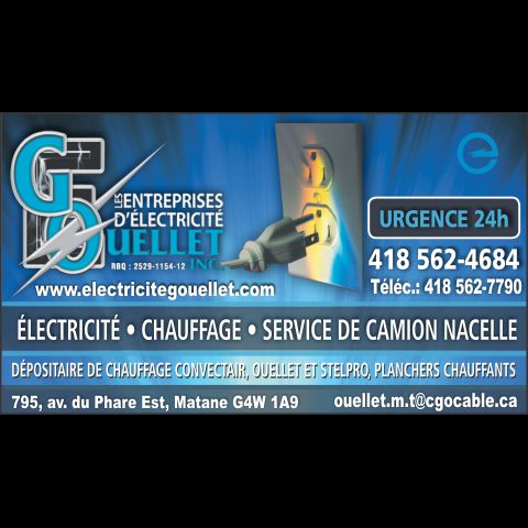 Les Entreprises d'Électricité G Ouellet Inc - Électriciens