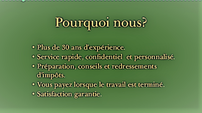 Impôts Michel Tittley - Préparation de déclaration d'impôts