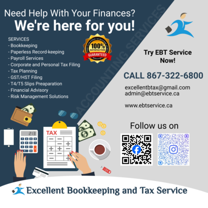 Excellent Bookeeping & Tax Service - Tenue de livres