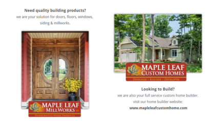 Maple Leaf Millworks - Portes et fenêtres