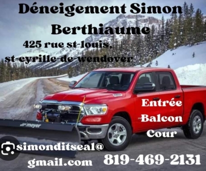 Déneigement et asphaltage Simon Berthiaume - Entrepreneurs en excavation