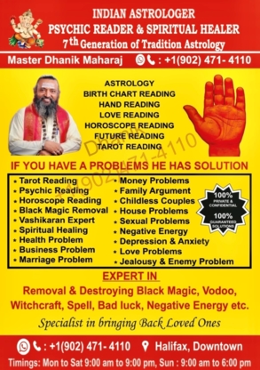 Indian Pyschic Astrologer & Spiritual Healer - Astrologers & Psychics