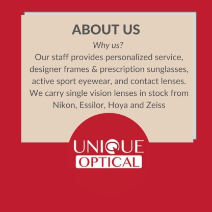 Unique Optical - Opticiens