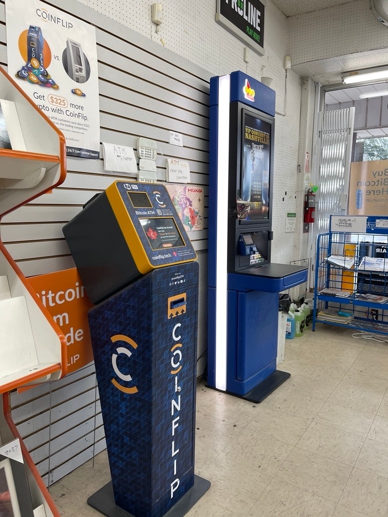 CoinFlip Bitcoin ATM - Mount Royal Smoke Shop (Burlington) - Banks