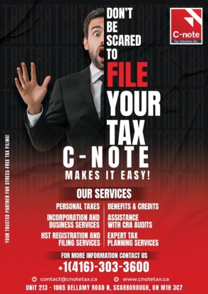 C-Note Tax Solutions Inc - Accounting Services