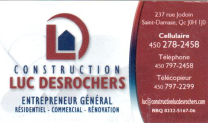 Construction Luc Desrochers - Entrepreneurs en construction
