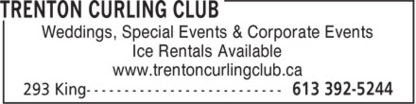 Trenton Curling Club - Pistes, cours et clubs de curling