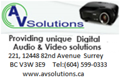 AV Solutions BC Ltd - Audiovisual Equipment & Supplies