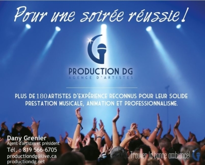 Production DG Agence d'Artistes - Artistes