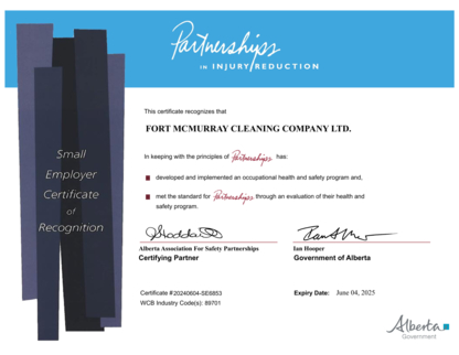 Fort McMurray Cleaning Company Ltd - Commercial, Industrial & Residential Cleaning