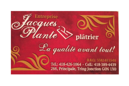 Jacques Plante Plâtrier - Tirage de joints