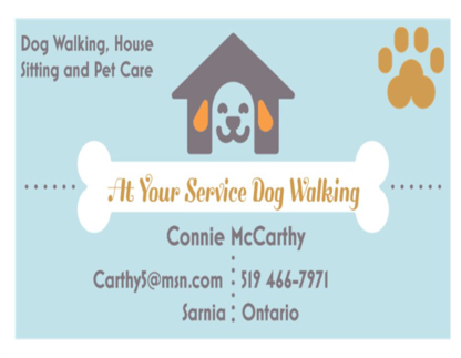 At Your Service Dog Walking - Garderie d'animaux de compagnie