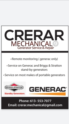 Crerar Mechanical Generator Service - Entrepreneurs en mécanique