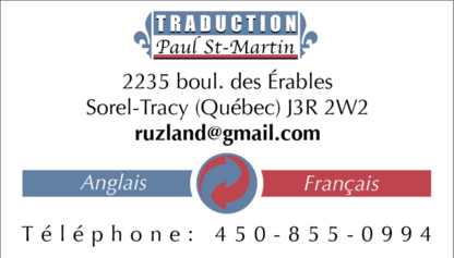 Traduction Paul St Martin - Translators & Interpreters
