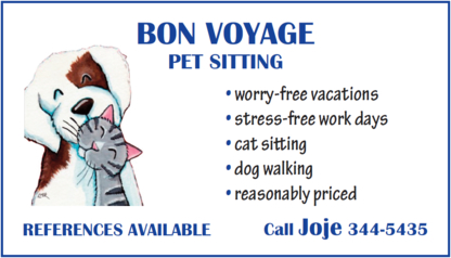 Bon Voyage - Pet Sitting Service