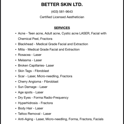 Better Skin Ltd. - Beauty & Health Spas