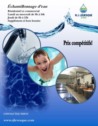 R J Lévesque & Fils Ltée - Water Treatment Equipment & Service