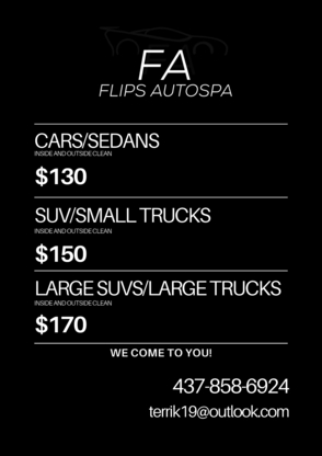 Flips Auto Spa (Ajax/Pickering) - Car Detailing